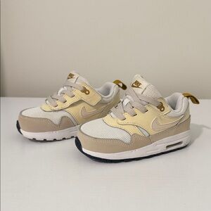 Nike Kids Tan and Cream Sneakers